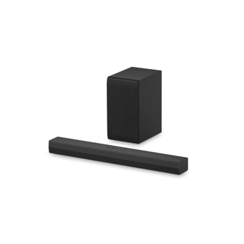 LG Soundbar for TV S40T with subwoofer angle view