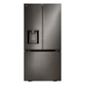 25 cu. Ft. 3 Door French Door Refrigerator, 33" Width, Standard Depth, Dual Handle, Ice & Water, Dual Ice, Black Stainless Steel
