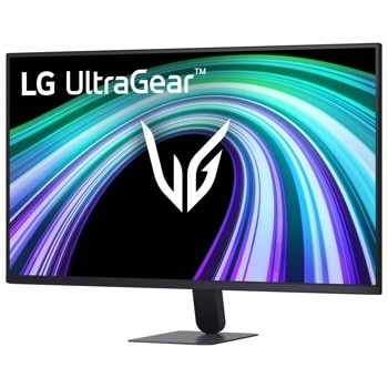 LG 32G403B-B UltraGear Gaming Monitor with colorful display and adjustable stand - Side Angle
