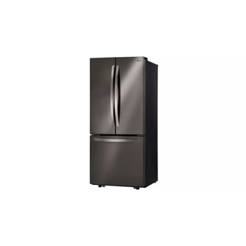 22 cu. ft. french door refrigerator right side angle view 