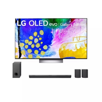 LG Home Theater Package with 83-inch G2 OLED TV and S95QR Sound Bar with Surround Speakers, Home Theater Package with G2 OLED TV and S95QR Sound Bar with Surround Speakers, OLED83G2PUA-S95QR, thumbnail 1