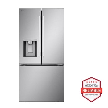 20 cu. ft. 3-Door French Door, Counter-Depth MAX™ Refrigerator with Hybrid Handles