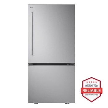 LG LB26H2200S Bottom Freezer Refrigerator, America's Most Reliable line of appliances, Front View1