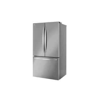 27 cu. ft. counter-depth max french door refrigerator right side angle view