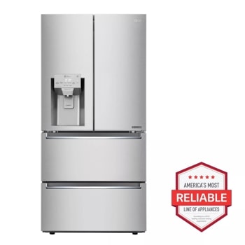 LG 30 in. W 22 cu. ft. French Door Refrigerator with Ice Maker in Stainless  Steel LFCS22520S - The Home Depot