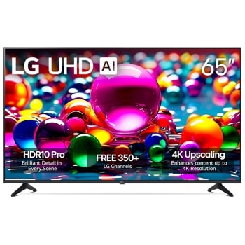 65 Inch Class LG UHD AI UA77 4K Smart TV 2025 65UA7700PUB