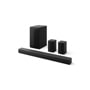 LG S6FTR Soundbar with wireless subwoofer and rear speakers in black finish