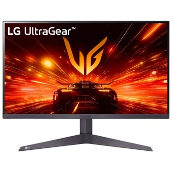 Front view of 27 Inch LG UltraGear™ FHD Gaming Monitor(27GS50FX-B) with 180Hz refresh rate and 1ms.
