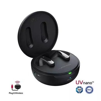 LG TONE Free FP9 - Plug and Wireless True Wireless Bluetooth UVnano Earbuds