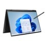 Left side view of the 16 Inch LG gram 2 in 1 (16T90R-K.AAC8U1) laptop with 16GB RAM, Intel Core i7 and a Stylus Pen