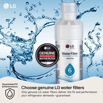 Genuine LG Water Filters Guaranteed Fit and Performance Infographic