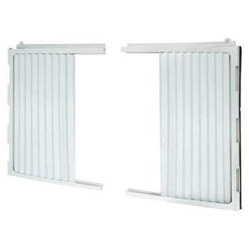 AET73732404 Air Conditioner Accordion Side Panels with vertical ridged design for window unit installation1