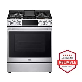 6.3 cu. ft. Smart wi-fi Dual Fuel Slide-in Range with ProBake Convection® and EasyClean®1