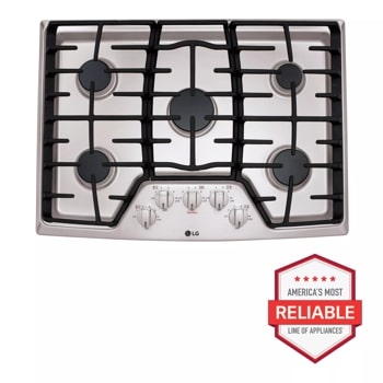 LG LCG3011ST 30” Gas Cooktop with SuperBoil™