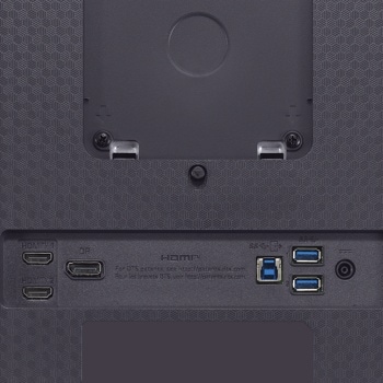 LG 27GX700A-B 27 Monitor – Back View with Ports