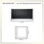 LG SIGNATURE MHEU1738X Over-the-Range Microwave Dimensions 29 7/8 Inch W x 16 3/8 Inch D x 16 1/2 Inch H - Front and Top Views