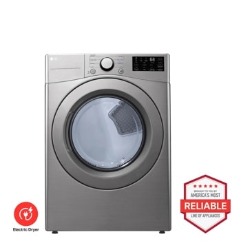 LG DLE3400V Electric Dryer Brought to You by Americas Most Reliable Line of Appliances - Front View1