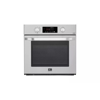 Front view of the LG STUDIO 4.7 cu. ft. Smart wi-fi Enabled Single Built-In Wall Oven - LSWS307ST. 