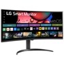 34" MyView Smart Monitor WQHD 1440P Curved Screen 100Hz with webOS Tilt/Height Adjustable Stand