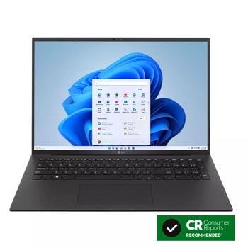 LG gram 17” Lightweight Laptop in Black with Consumer Reports Logo