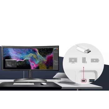 35'' Curved UltraWide QHD HDR Monitor - 35WN75C-B | LG USA