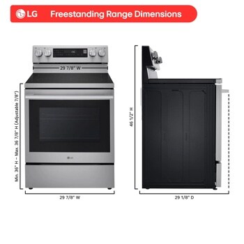 LG FreeStanding Range Dimensions