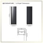 SC5GQR8GA LG Styler Steam Closet Dimensions 77 3/8 Inch H x 23 5/8 Inch W x 24 3/8 Inch D - Front, Side and Top Views