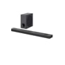 LG S95QR 5.1.3 Soundbar and subwoofer side angle view
