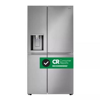 27 cu. ft. side by side door in door refrigerator front view