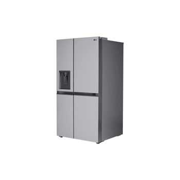 28 cu. ft. side by side refrigerator right side angle view