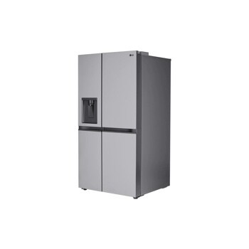 28 cu. ft. side by side refrigerator right side angle view