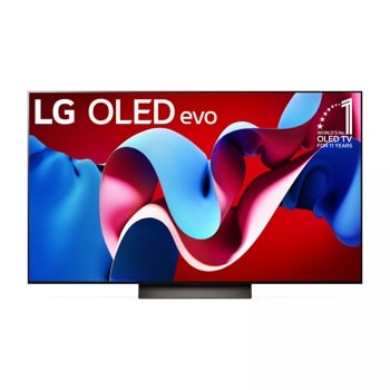 55 inch class LG 4K OLED evo TV front view