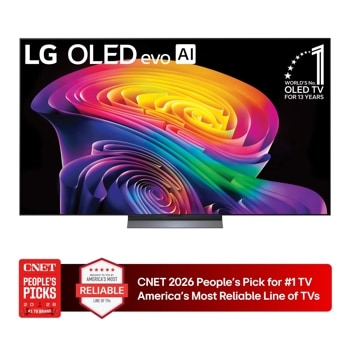 77-Inch LG OLED evo AI 4K TV OLED77C6HUA Worlds No. 1 OLED TV for 13 Years CNET 2026 Peoples Pick for #1 TV Americas Most Reliable Line of TVs1