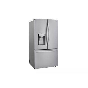 24 cu. ft. counter depth refrigerator with craft ice left side angle view
