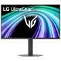 LG 27G520B-B UltraGear Gaming Monitor with colorful motion graphics on screen - Front View