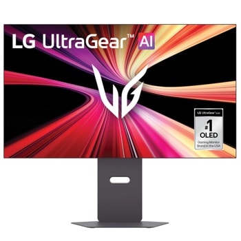 LG 32GX870B-B UltraGear OLED Gaming Monitor number 1 OLED Gaming Monitor Brand in the USA - Front View1