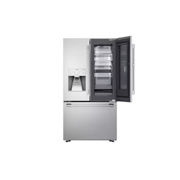 lg studio 24 cu. ft. door-in-door counter-depth refrigerator with right door open