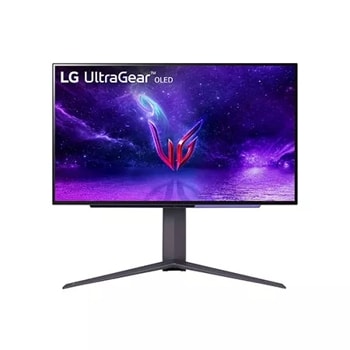 LG 27GR95QE-B 27 inch OLED Gaming Monitor front view1