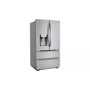 22 cu. ft. counter depth double freezer refrigerator left side angle view