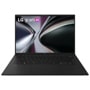 LG Gram 14Z90U-G.AU87U1 Laptop open front view with black keyboard and colorful abstract display
