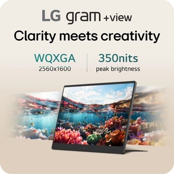LG gram +view Clarity meets Creativity
