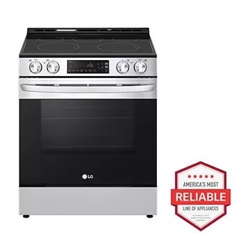 LG 30 in. 6.3 cu. ft. Smart Air Fry Convection Oven Slide-In Electric Range  with 5 Radiant Burners - Stainless Steel