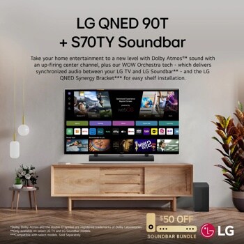 S70TY LG Soundbar for TV with Dolby Atmos® 3.1.1 channel