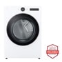 5.0 cu. ft. Front Load Washer and 7.4 cu.ft. Electric Dryer with pedestal washer and drawer Laundry Set in White WM6500HWA_DLEX6500W_WD300CW_WDP6W
