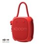 LG xboom ROCK_CNOALRE Portable Speaker in Red with Carry Handle - Front View