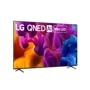 85-Inch LG QNED AI Mini LED 4K TV 85QNED74BAA with vibrant display on stand - Side Angle