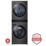 LG WKGX201HBA Gas Dryer and Washer WashTower with Gas Dryer badge and Americas Most Reliable Line of Appliances badge - Front View