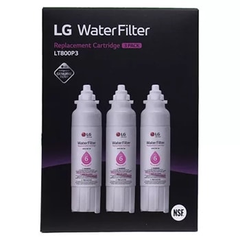 LG LT800P3 - 6 Month / 200 Gallon Capacity Replacement Refrigerator Water Filter 3-Pack (NSF42 and NSF53*)