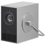LG PU600U Projector with lens and speaker grille in white finish with adjustable stand