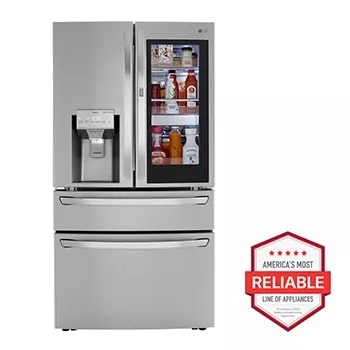 LG LRMVC2306S 30 cu. ft. door in door instaview refrigerator front view1